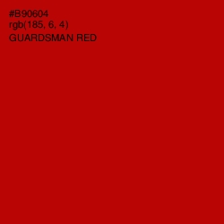 #B90604 - Guardsman Red Color Image